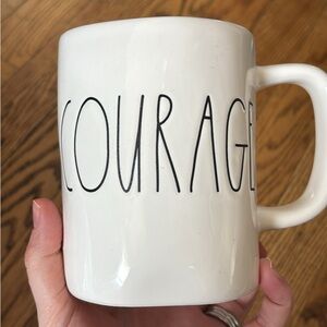Rae Dunn White Courage Mug